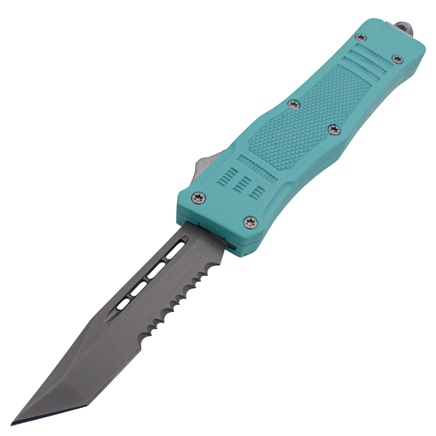 Covert OPS USA OTF Automatic Knife 7 Inch Overall Tanto Teal
